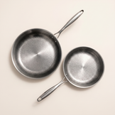 Set Mijota 2 poêles — 28 cm + 24 cm titane massif sans PFAS