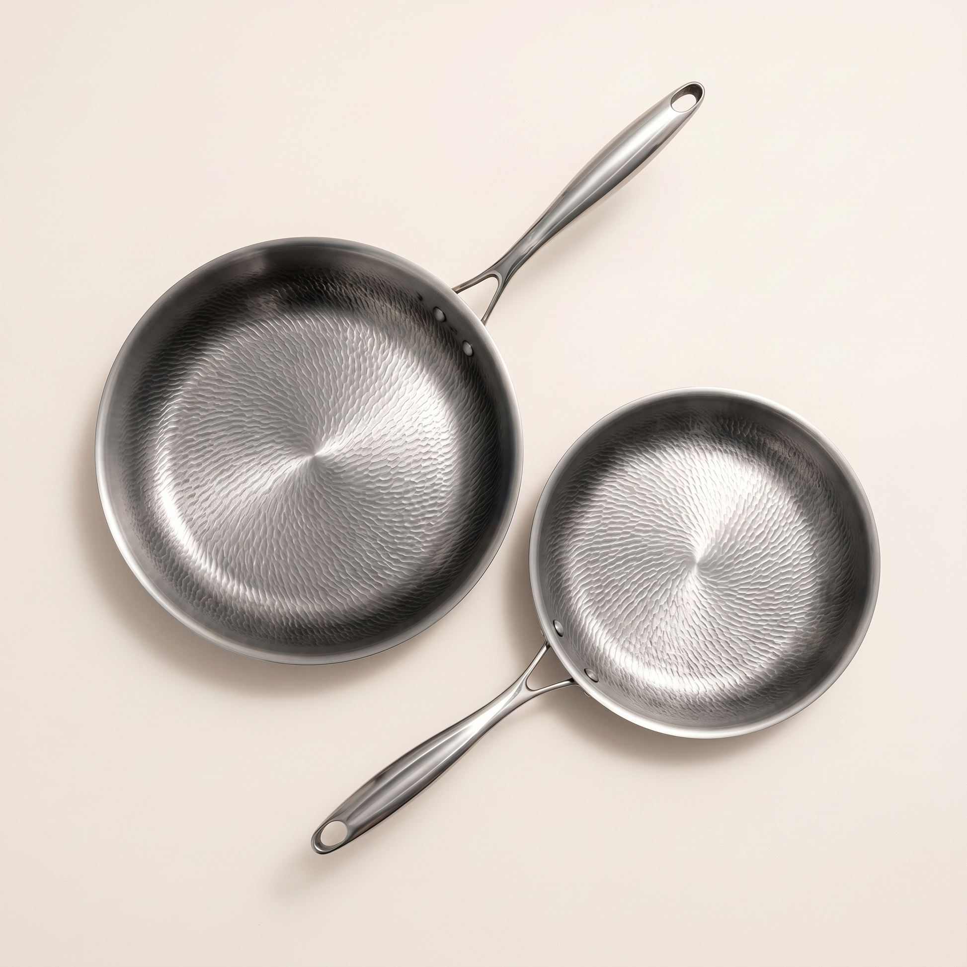 Set Mijota 2 poêles — 28 cm + 24 cm titane massif sans PFAS