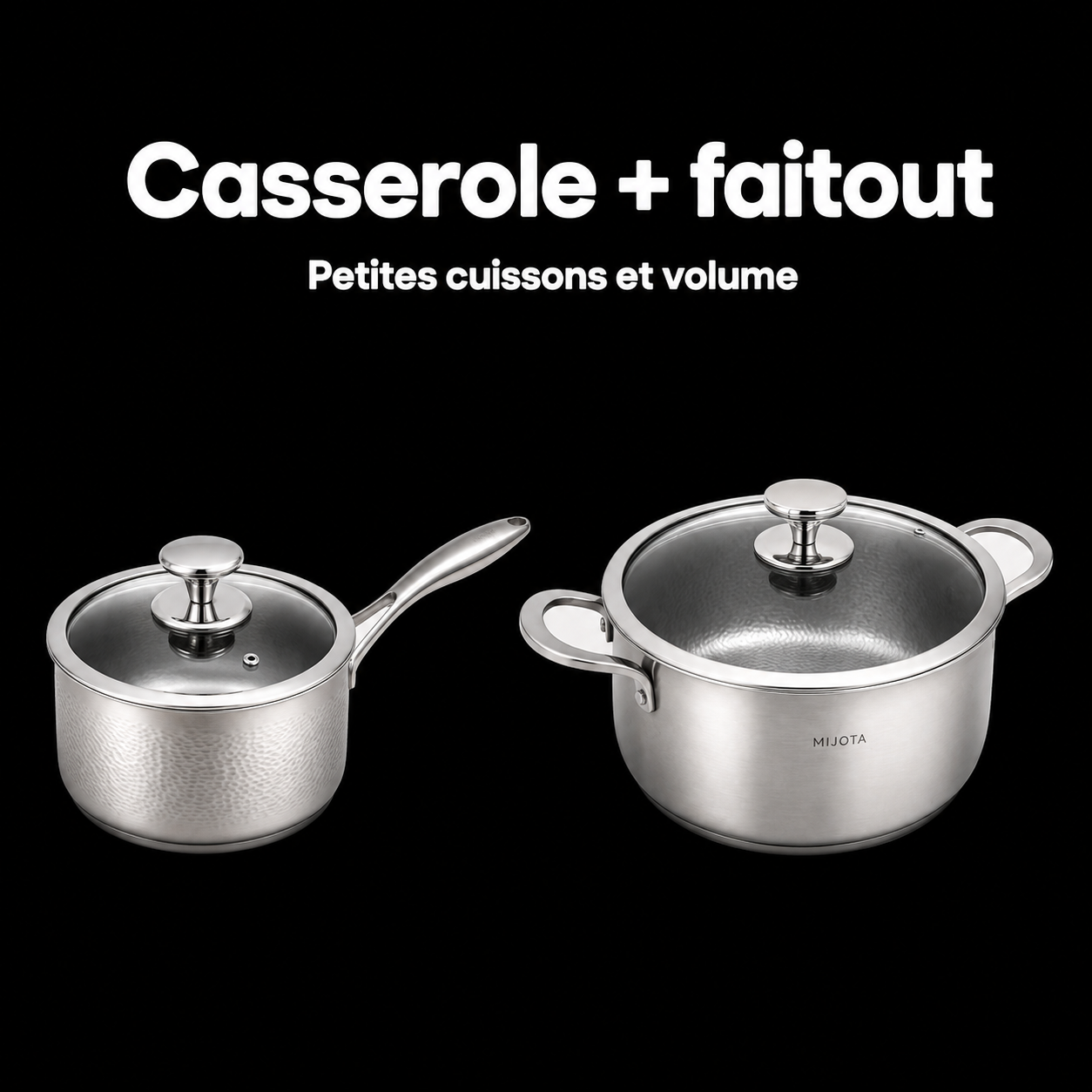 Casserole MIJOTA Titane 3X incluse dans la batterie complète
