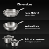 Dimensions des pièces de la batterie MIJOTA complète