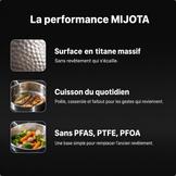 Performance de la batterie MIJOTA Titane 3X 6 pièces