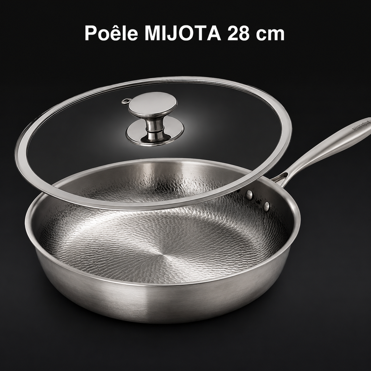 Poêle MIJOTA Titane 3X incluse dans la batterie 6 pièces