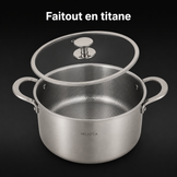 Faitout MIJOTA Titane 3X inclus dans la batterie 6 pièces
