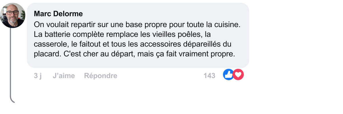 Avis client MIJOTA sur la batterie titane 12 pièces