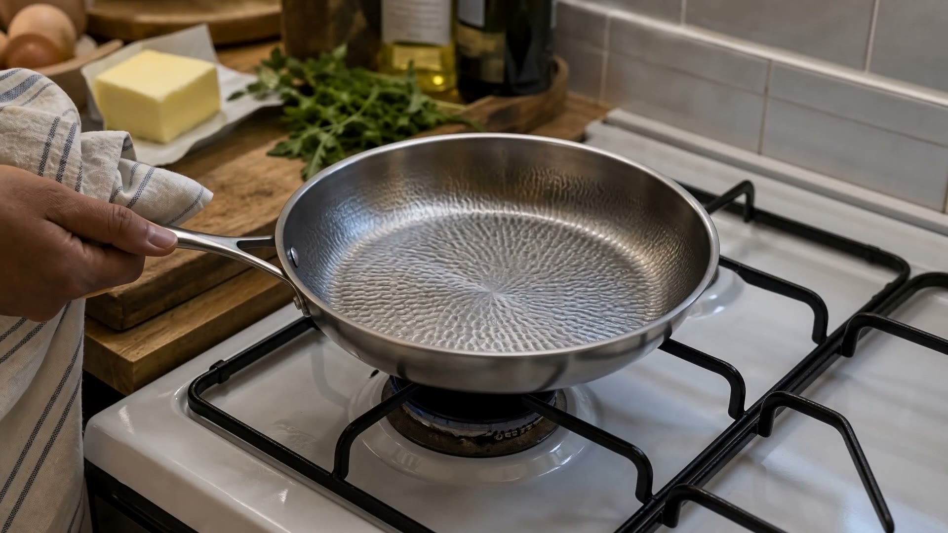 Cuisine française du quotidien avec une poêle en titane MIJOTA