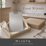 Packaging et essai 30 jours de la planche titane MIJOTA