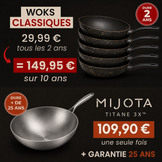 Comparaison du coût dans le temps entre wok classique et wok MIJOTA